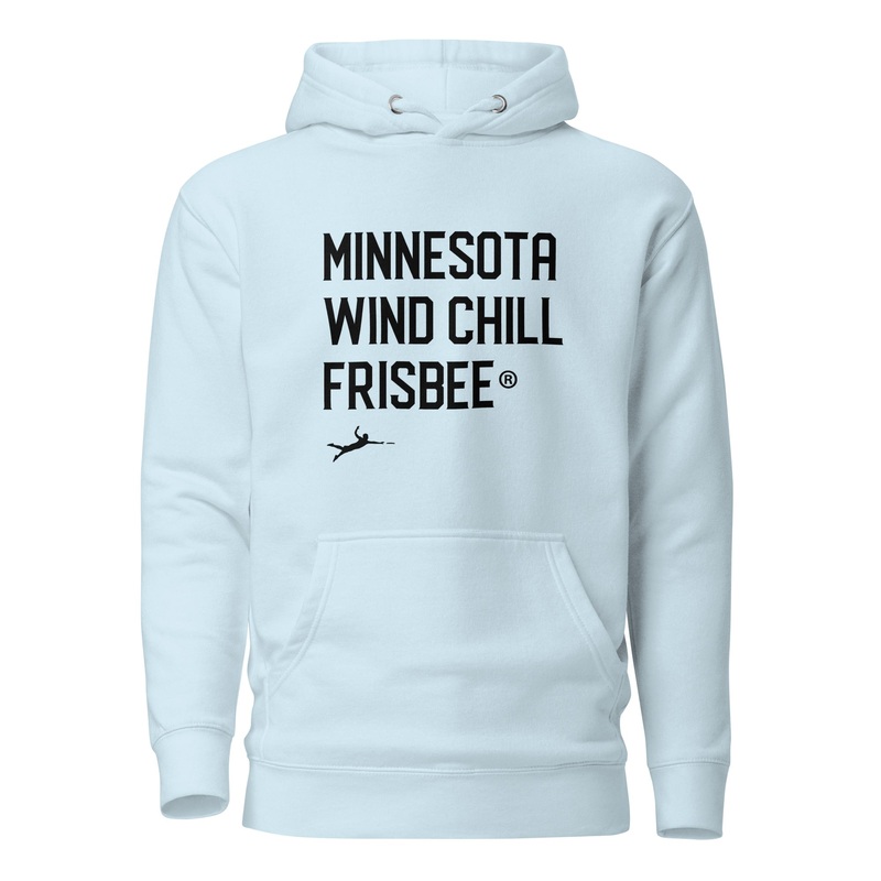 Wind Chill Light Blue Frisbee Hoodie