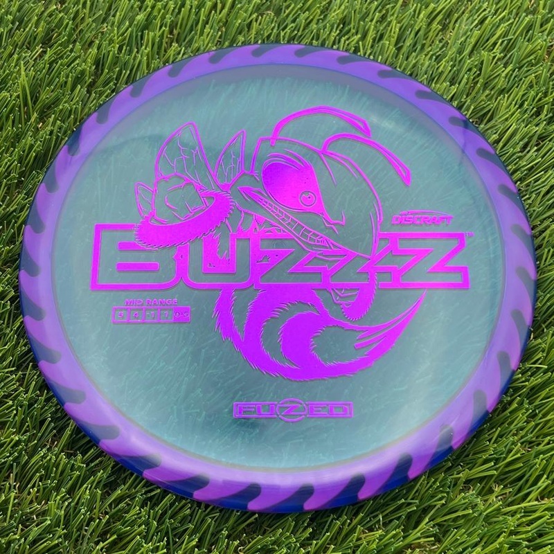 Discraft Elite Z FuZed Line with Saw Pattern Buzzz with Big Bee with Saw Blade – “Buzzzsaw” Stamp – 176.6g – Dark Blurple