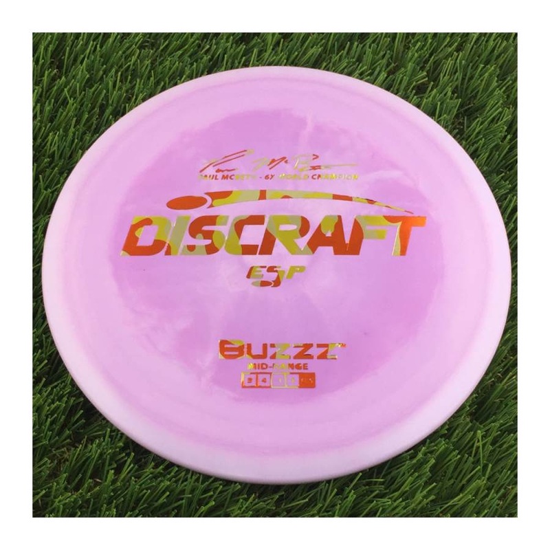 Discraft ESP Buzzz with Paul McBeth – 6x World Champion Signature Stamp – 176g – Solid Purple