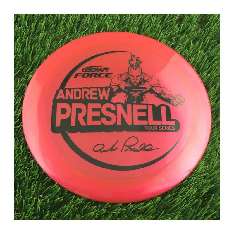Discraft Metallic Z Force with Andrew Presnell Tour Series 2021 Stamp – 174g – Translucent Red