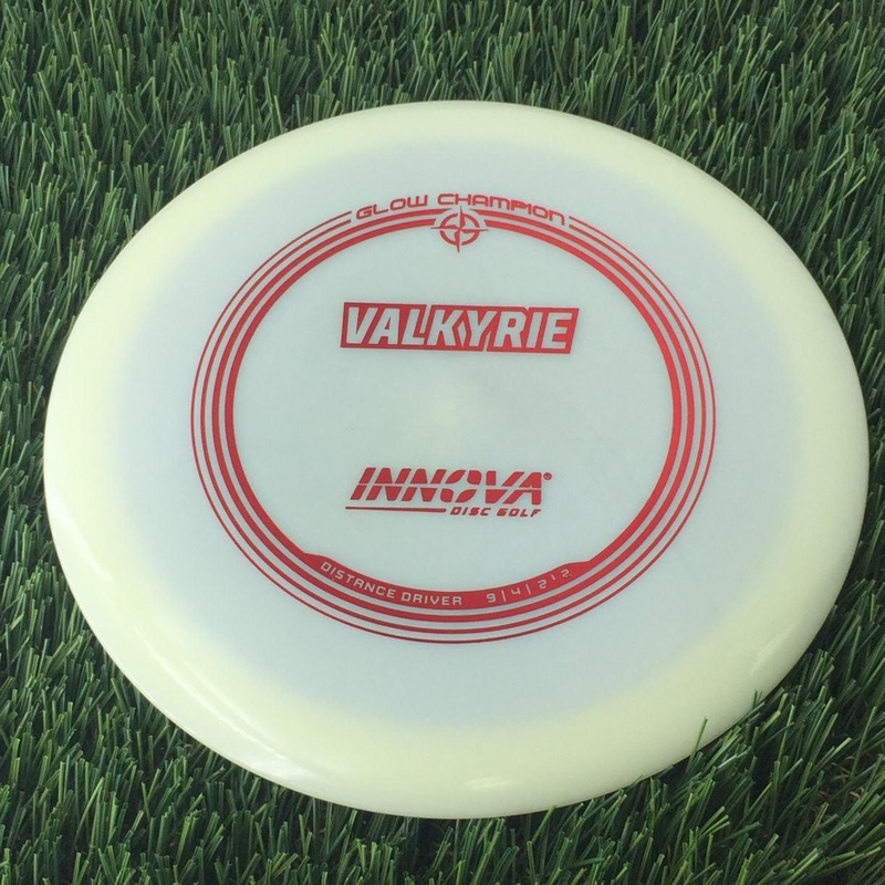 Innova Champion Glow Valkyrie with Burst Logo Stock Stamp – 158g – Translucent Glow