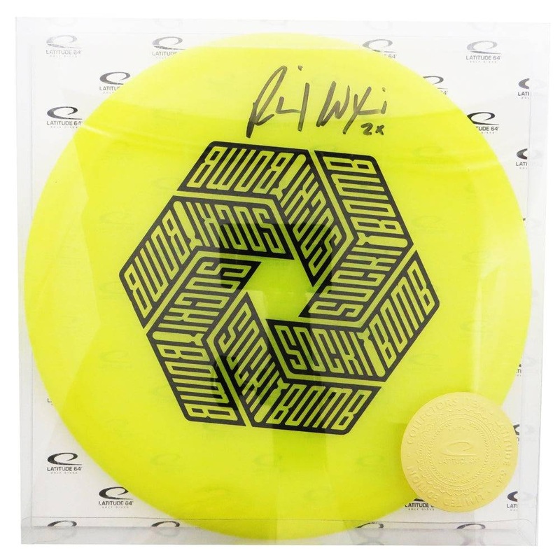 Latitude 64 Limited Edition Ricky Wysocki Autographed Hexabomb Opto Compass Midrange Golf Disc