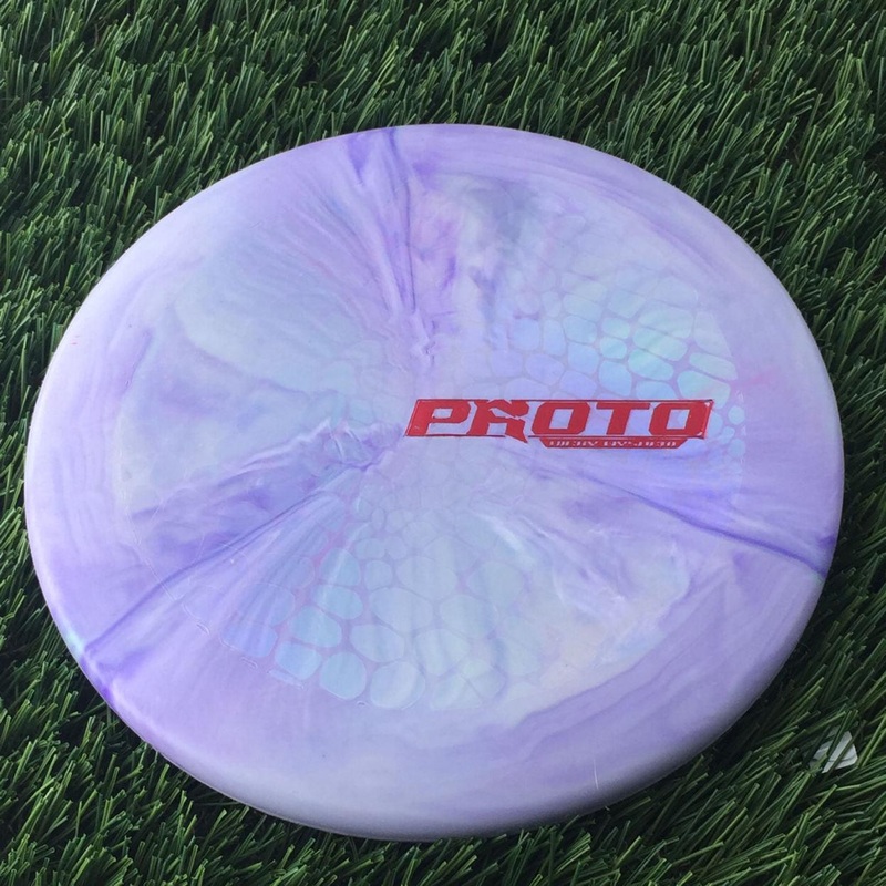 Discraft Putter Line Hard Ricky Wysocki Proto Putter with Proto Ricky Wysocki – Raptor Skin Ghost Foil Stamp – 172g – Purple
