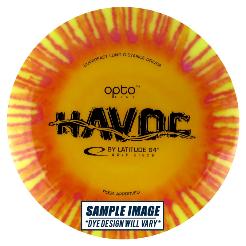 Latitude 64 MyDye Opto Line Havoc Distance Driver Golf Disc