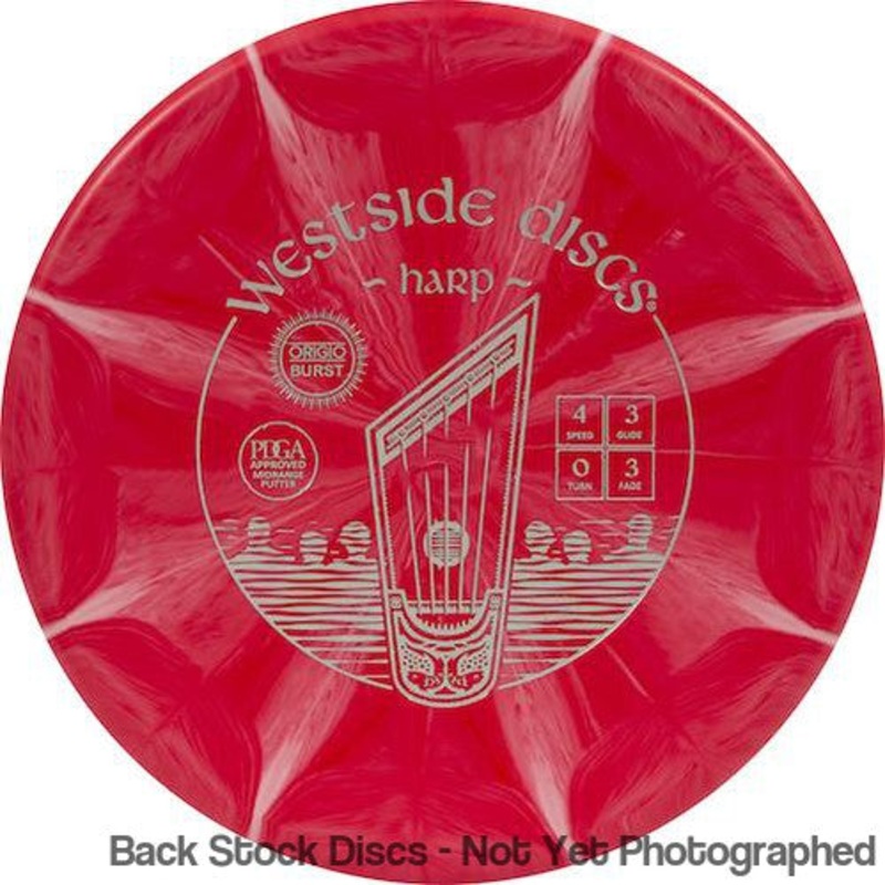 Westside Origio Burst Harp Putter (Stock Stamp) [Back Stock Inventory – Disc and Stamp Color WILL VARY]