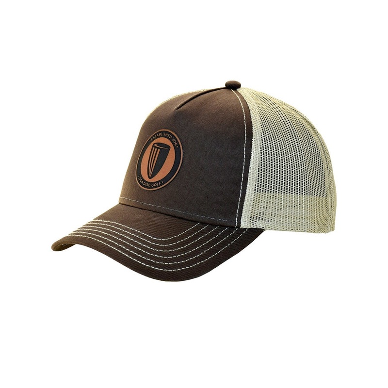 DGA Leather Patch Curved Bill Meshback Snapback Hat