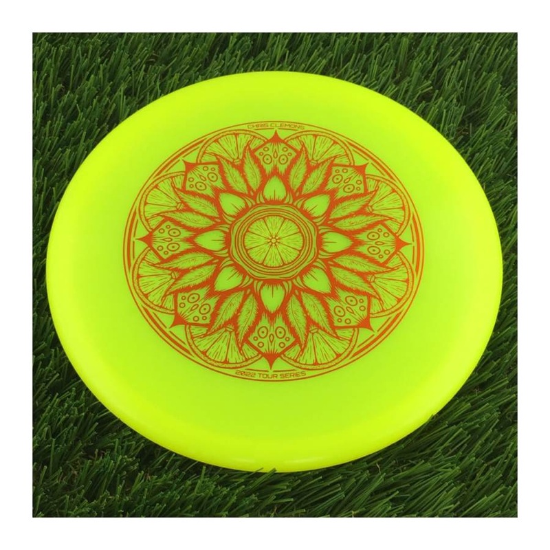 Dynamic Discs Lucid-X Culprit with Chris Clemons 2022 Team Series Mandala Stamp – 173g – Translucent Yellow