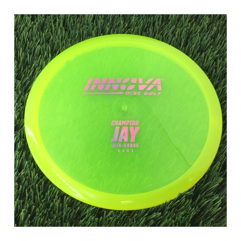 Innova Champion Jay with Burst Logo Stock Stamp – 177g – Translucent Yellow