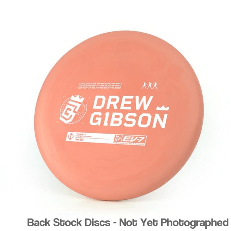EV-7 OG Soft Phi Putter with Drew Gibson – Crowns Are Earned – 2021 Stamp [Back Stock Inventory – Disc and Stamp Color WILL VARY]