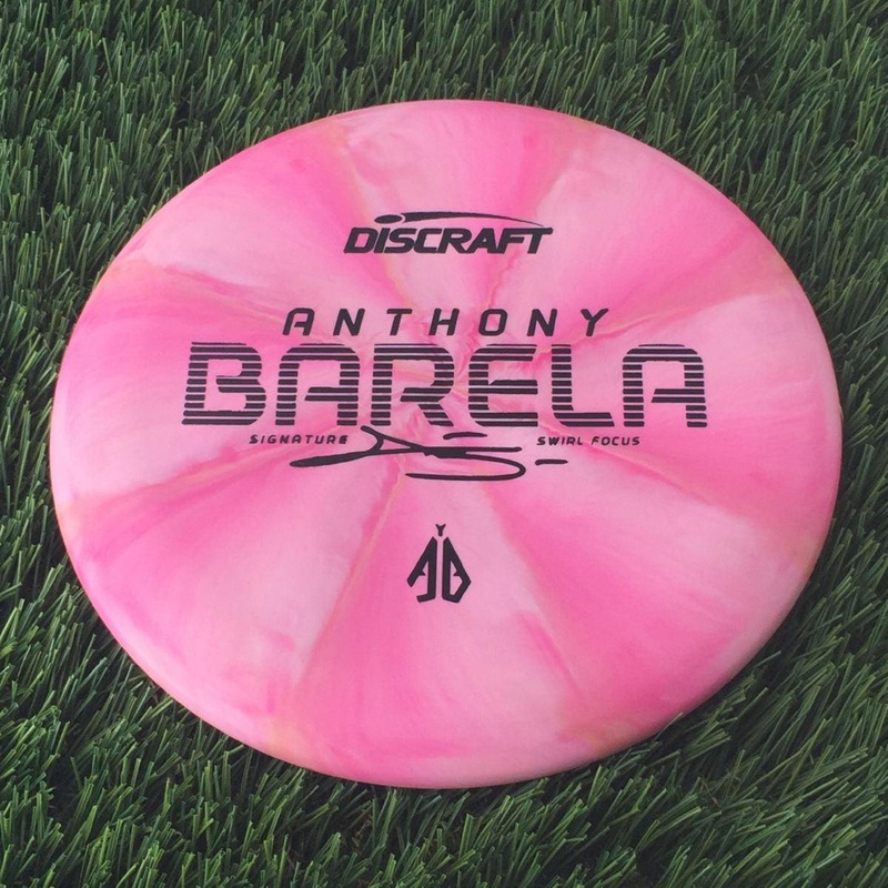 Discraft Crazy Tough CT Swirl Focus with Anthony Barela Signature – AB Stamp – 174g Pink