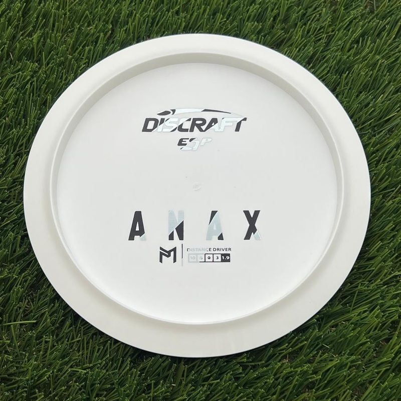 Discraft ESP Anax with Dye Line Blank Top Bottom Stamp – 176g – White