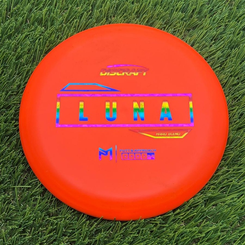 Discraft Putter Line Hard Luna with PM Logo Stock Stamp Stamp – 167.5g – Orange