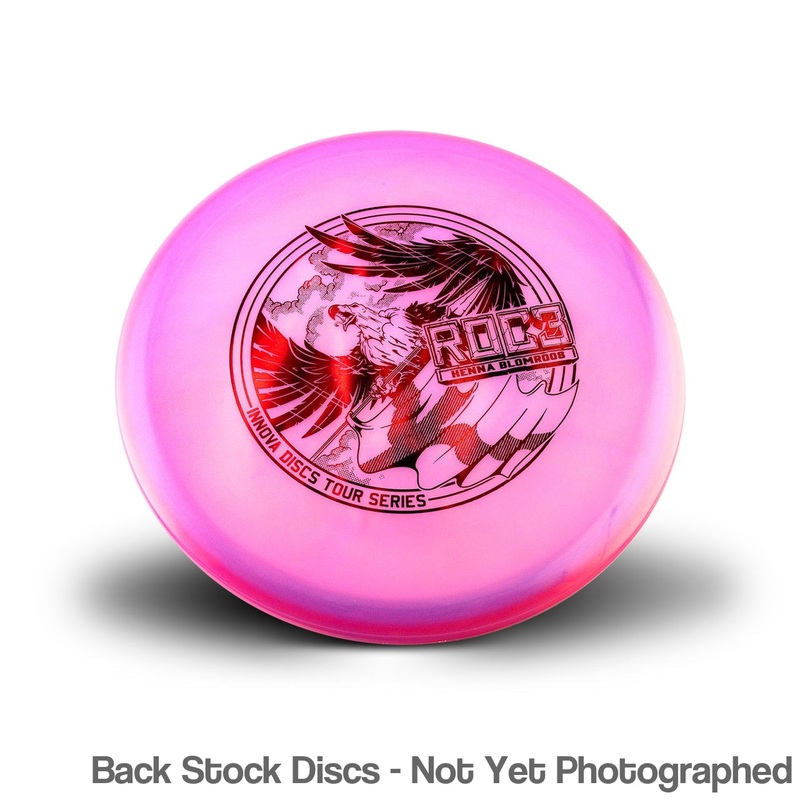 Innova Champion Glow Color Roc3 Midrange with Henna Blomroos Tour Series 2022 Stamp [Back Stock Inventory – Disc and Stamp Color WILL VARY]