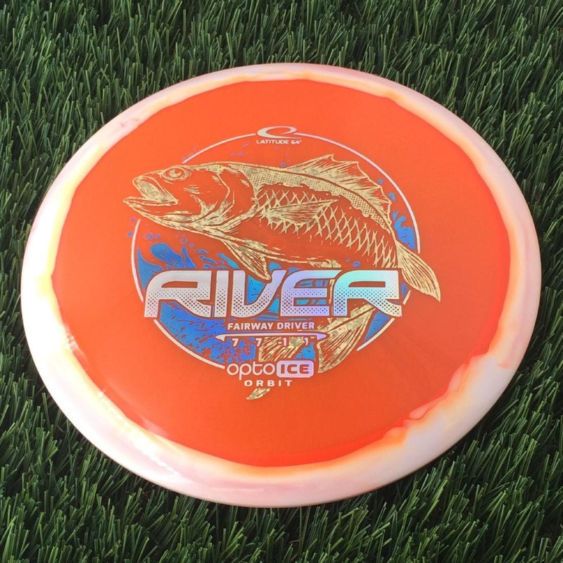 Latitude 64 Opto Ice Orbit River with Limited Edition Large Flying Fish Stamp – 175g – Translucent Orange