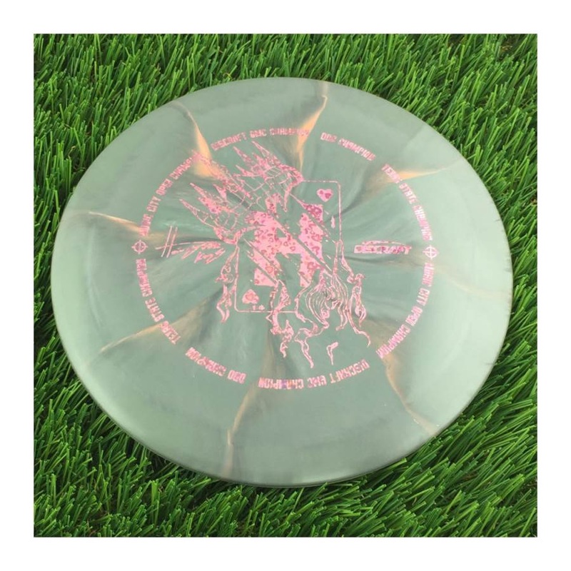 Discraft ESP Swirl Vulture with Hailey King Tour Champion Card Stamp – 174g – Solid Grey