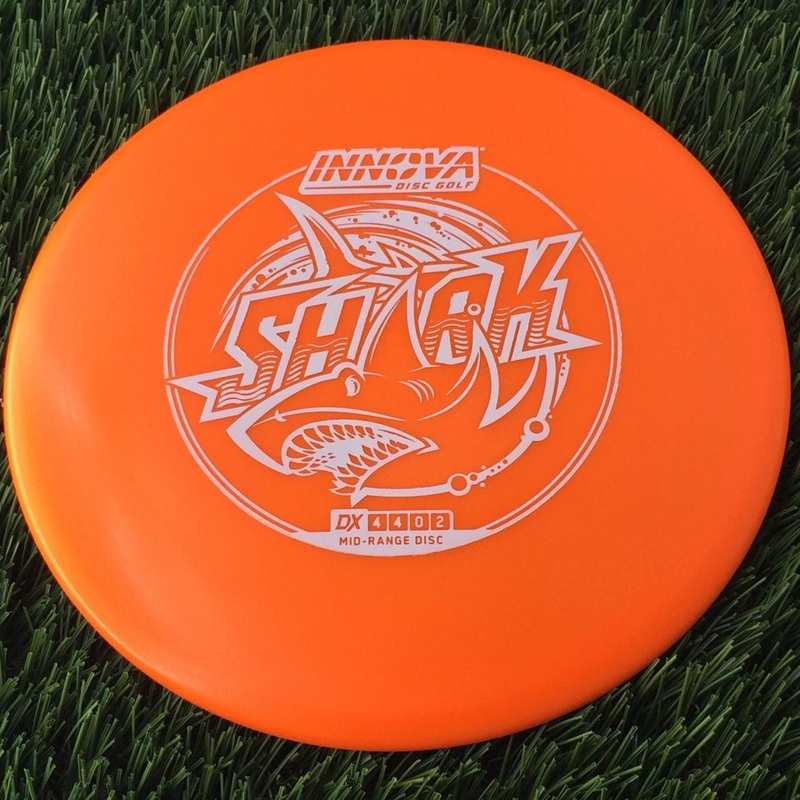 Innova DX Shark with Burst Logo Stock Stamp – 153g Orange