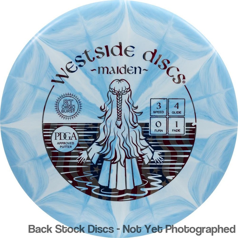 Westside Origio Burst Maiden Putter (Stock Stamp) [Back Stock Inventory – Disc and Stamp Color WILL VARY]