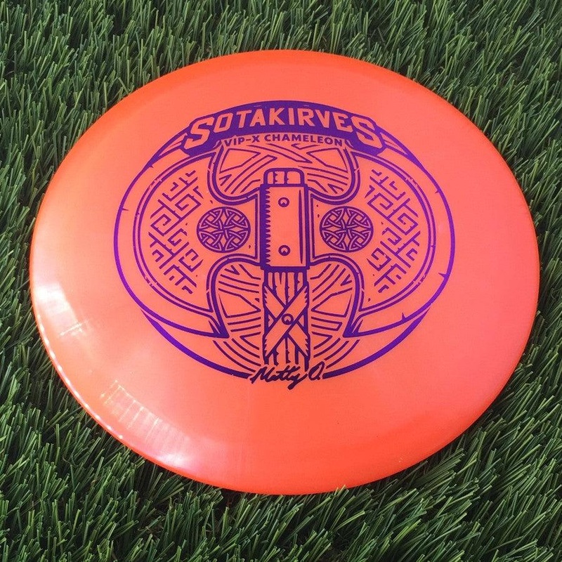 Westside VIP-X Chameleon Glimmer Hatchet with Matt Orum Matty O Sotakirves 2024 Team Series Stamp – 176g Orange