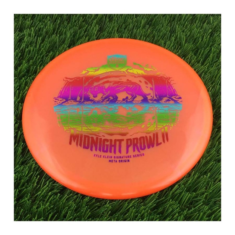 Discmania Evolution Meta Origin with Midnight Prowl II(2) – Kyle Klein Signature Series Stamp – 177g – Translucent Orange
