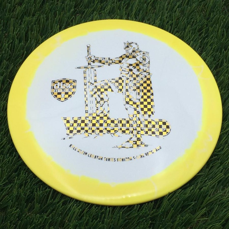 Discmania Horizon S-Line Vanguard with Kyle Klein Creator Series Leg Up Knight 2025 Stamp – 174.09g – Yellow
