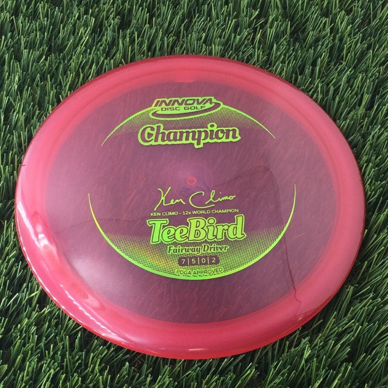 Innova Champion Teebird with Ken Climo – 12x World Champion New Stamp Stamp – 165g – Translucent Merlot Red