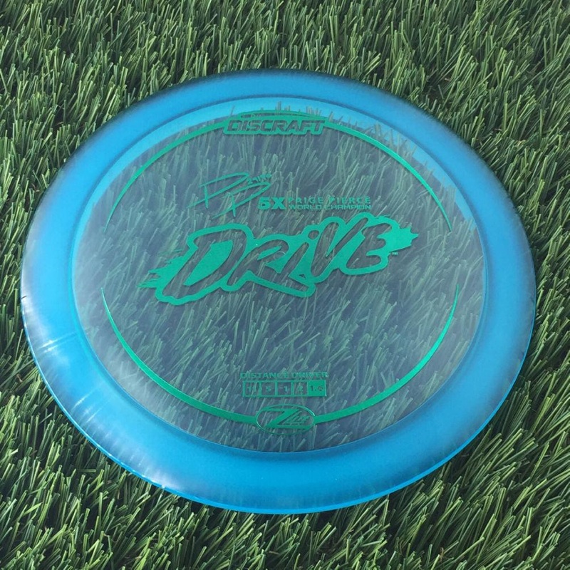 Discraft Elite Z Lite Drive with PP 29190 5X Paige Pierce World Champion Stamp – 163g – Translucent Blue