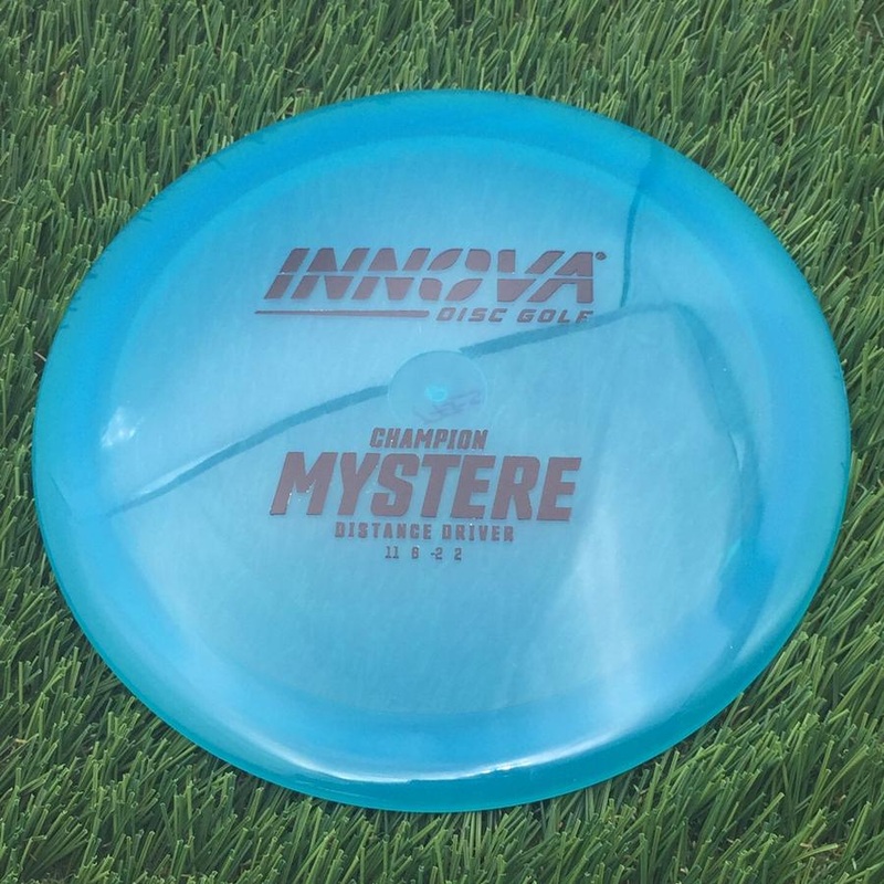 Innova Champion Mystere with Burst Logo Stock Stamp – 175g – Translucent Blue