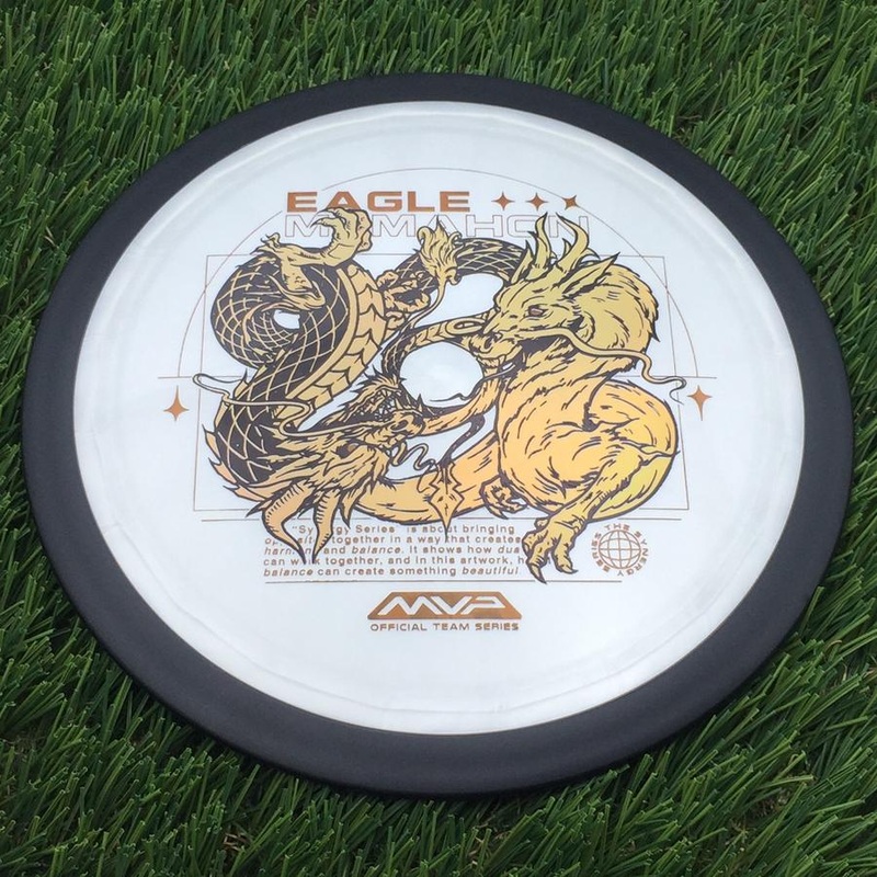 MVP Plasma Dimension with Eagle McMahon Team Series & Synergy Series Dragon Art by Green C Studio Stamp – 174.65g – Pearly White