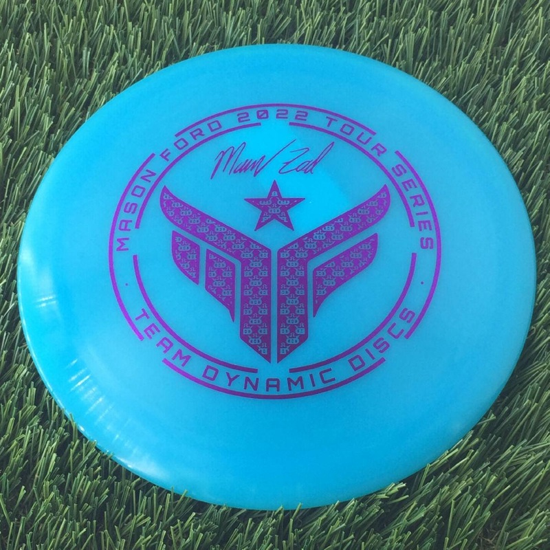 Dynamic Discs Hybrid X Getaway with Mason Ford Logo 2022 Tour Series – Team Dynamic Discs Stamp – 175g – Translucent Blue