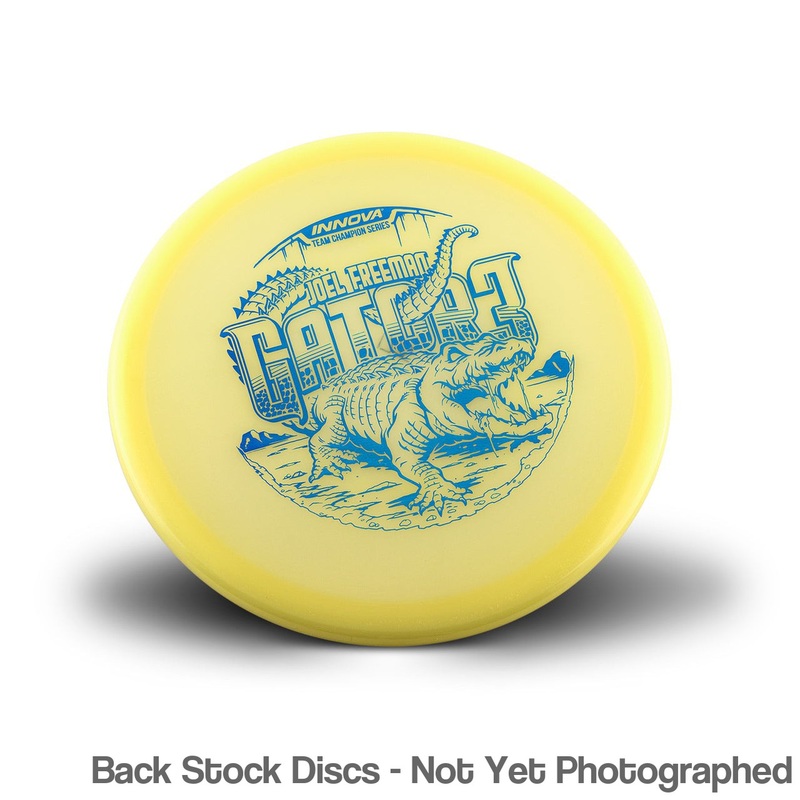 Innova Champion Glow Gator3 Midrange with Joel Freeman 2022 Team Champion Tour Series Stamp [Back Stock Inventory – Disc and Stamp Color WILL VARY]