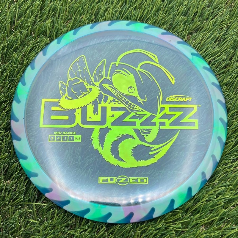 Discraft Elite Z FuZed Line with Saw Pattern Buzzz with Big Bee with Saw Blade – “Buzzzsaw” Stamp – 175.4g – Green