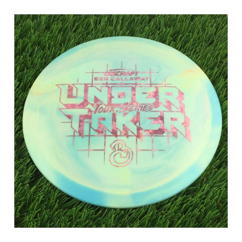 Discraft ESP Swirl Undertaker with Ben Callaway Tour Series 2022 Stamp – 174g – Solid Blue