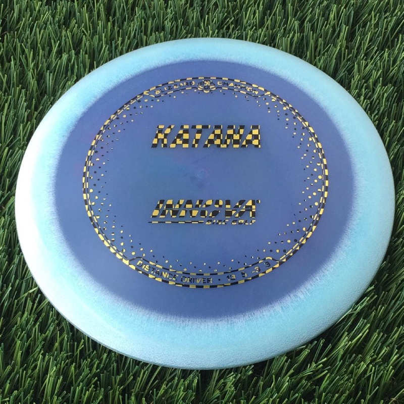 Innova Champion Blizzard Katana with Burst Logo Stock Stamp – 147g – Translucent Blurple