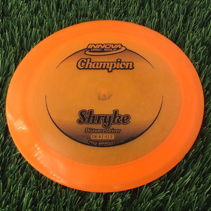 Innova Champion Champion Shryke with Circle Fade Stock Stamp – 172g – Translucent Orange