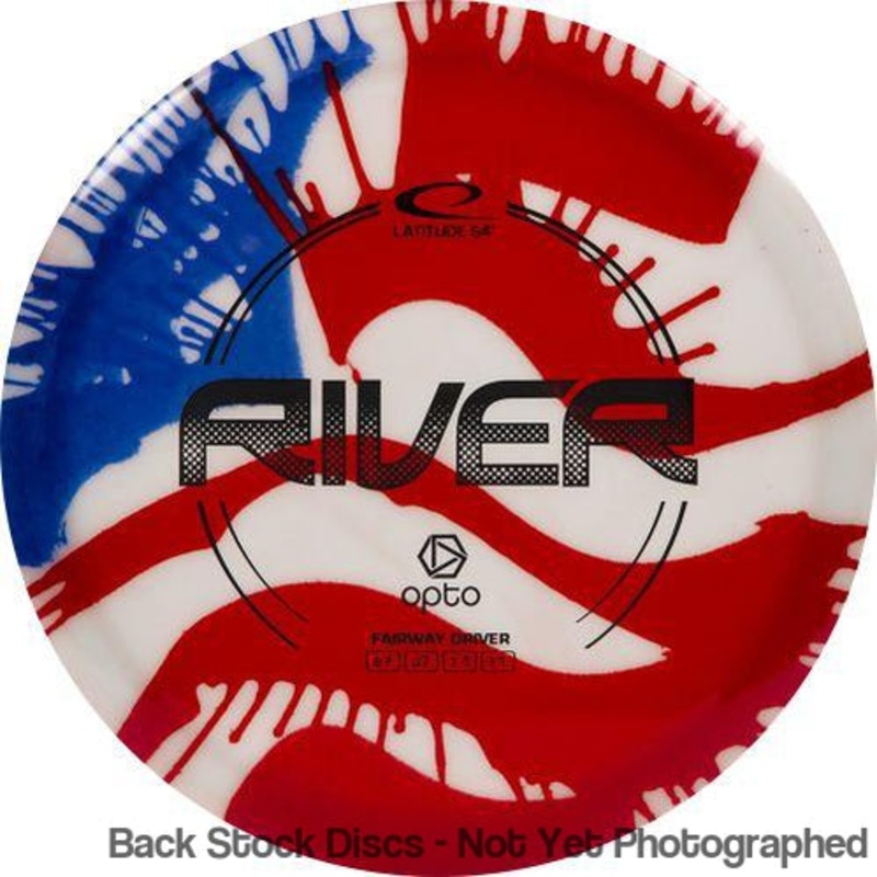 Latitude 64 Opto MyDye River Fairway Driver with Flag Stamp [Back Stock Inventory – Disc and Stamp Color WILL VARY]