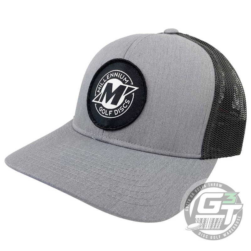 Millennium Golf Discs M Badge Logo Snapback Mesh Disc Golf Hat