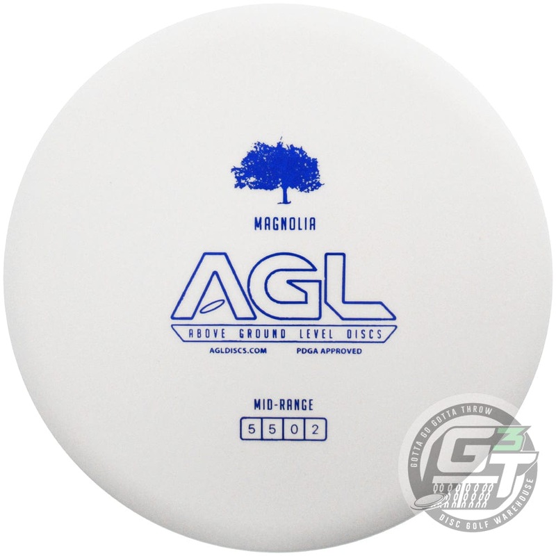 Above Ground Level Glow Woodland Magnolia Midrange Golf Disc
