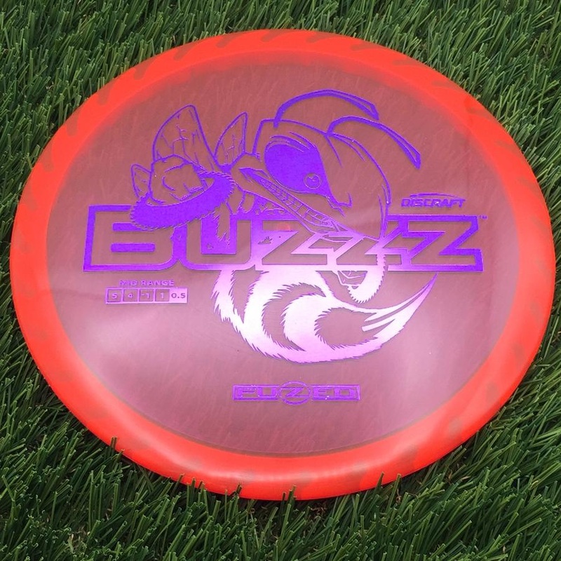 Discraft Elite Z FuZed Line with Saw Pattern Buzzz with Big Bee with Saw Blade – “Buzzzsaw” Stamp – 175.23g – Red