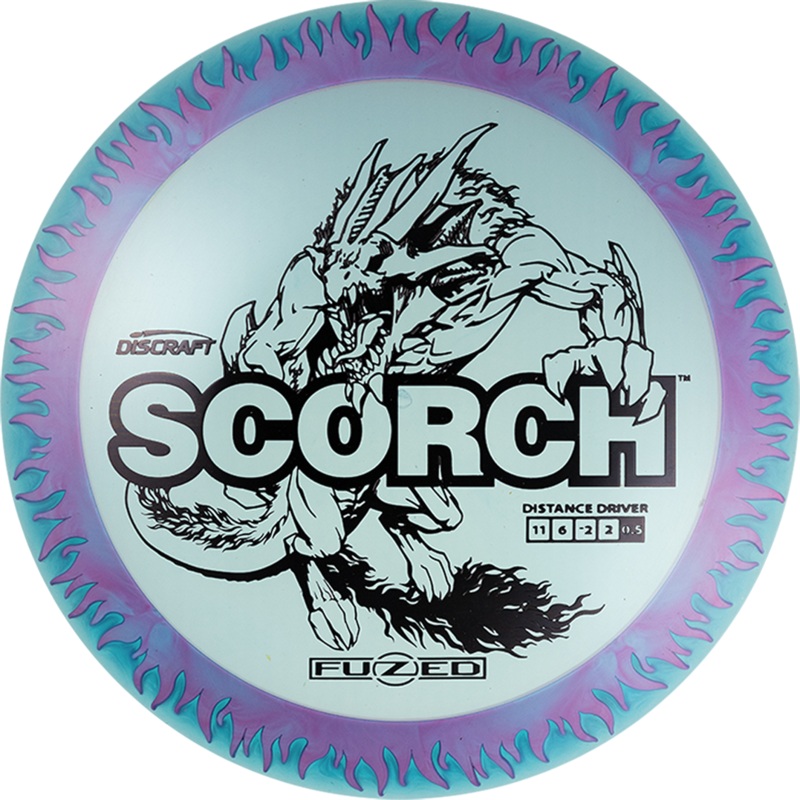 Discraft FuZed Line Scorch w/ Flame Pattern Distance Driver Golf Disc