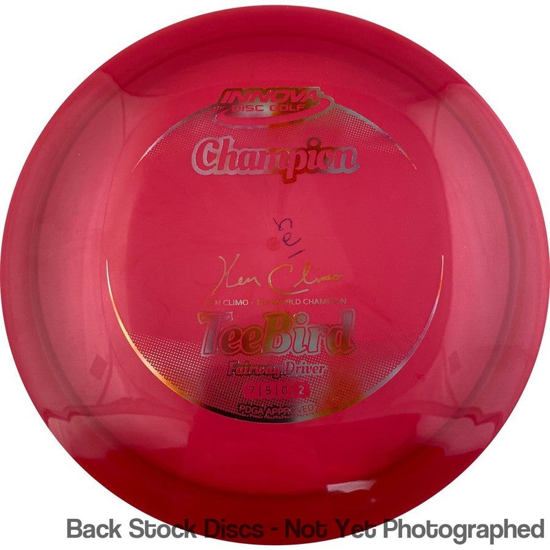 Innova Champion Teebird Fairway Driver with Ken Climo 12 Time World Champion Signature Stamp [Back Stock Inventory – Disc and Stamp Color WILL VARY]