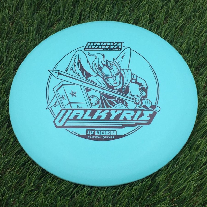 Innova DX Valkyrie with Burst Logo Stock Stamp – 154g – Light Blue