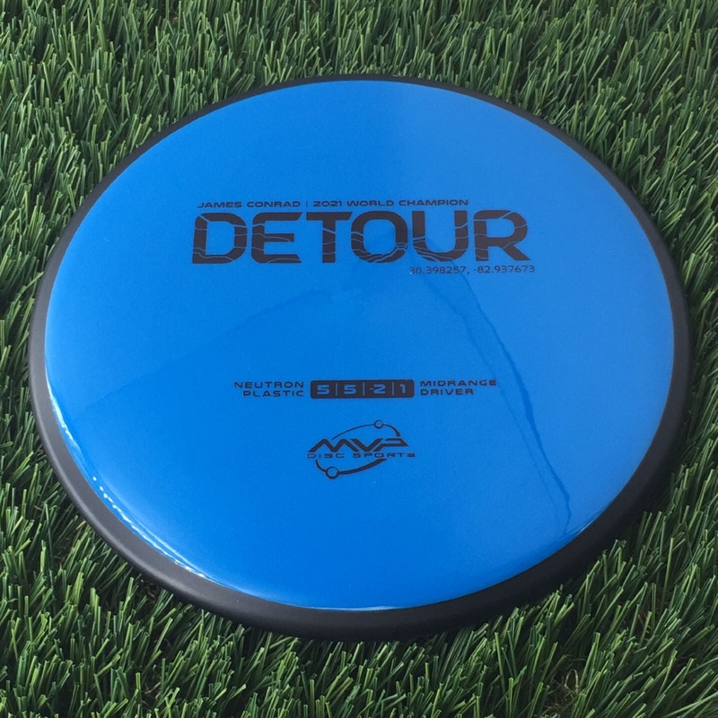 MVP Neutron Detour with James Conrad | 2021 World Champion | 37.7155474,-119.676854 Stamp – 169g Blue