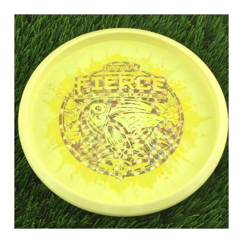 Discraft ESP Swirl Fierce with Paige Pierce Tour Series 2023 Stamp – 174g – Solid Light Yellow