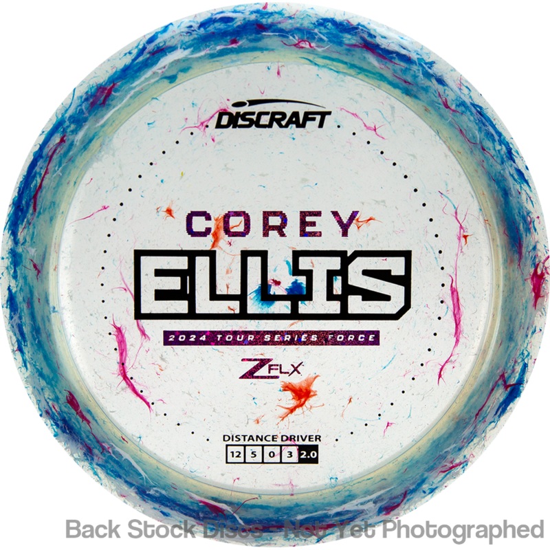 Discraft Jawbreaker Z FLX Force Distance Driver with Corey Ellis 2024 Tour Series Stamp [Back Stock Inventory – Disc and Stamp Color WILL VARY]