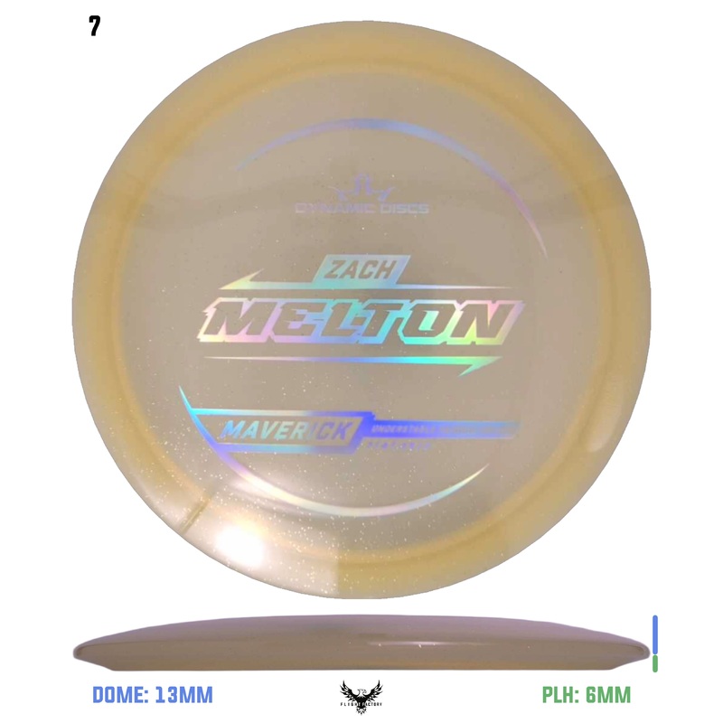 Dynamic Discs Lucid Gold Metal Flake Maverick – Zach Melton TS (2025)