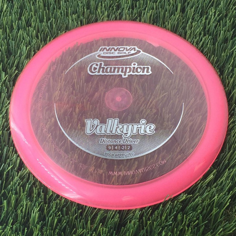 Innova Champion Valkyrie with Circle Fade Stock Stamp – 175g – Translucent Pink