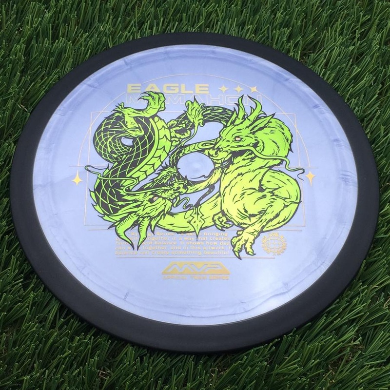 MVP Plasma Dimension with Eagle McMahon Team Series & Synergy Series Dragon Art by Green C Studio Stamp – 173.26g – Muted Blurple
