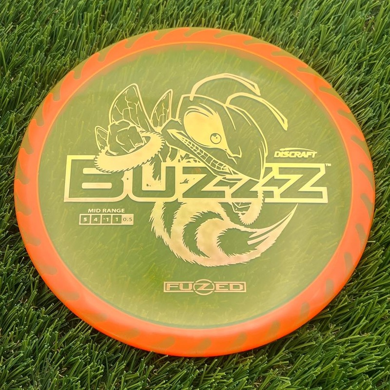 Discraft Elite Z FuZed Line with Saw Pattern Buzzz with Big Bee with Saw Blade – “Buzzzsaw” Stamp – 175.02g – Muted Orange