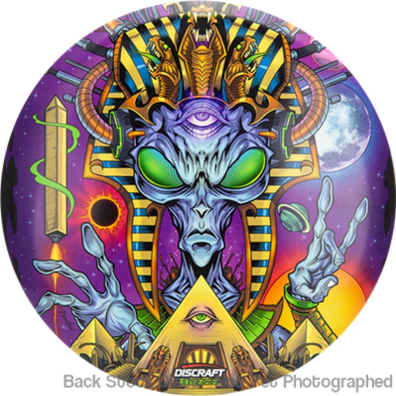 Discraft ESP SuperColor Buzzz Midrange with Brian Allen Ancient Alien Stamp [Back Stock Inventory – Disc and Stamp Color WILL VARY]