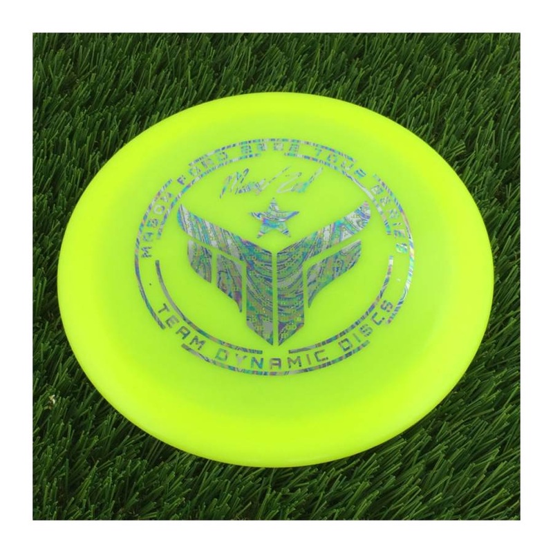 Dynamic Discs Hybrid X Getaway with Mason Ford Logo 2022 Tour Series – Team Dynamic Discs Stamp – 175g – Translucent Yellow